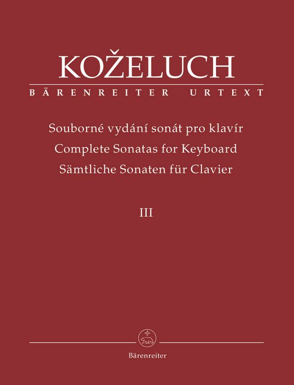 Sämtliche Sonaten Band 3 (Nr.25-37)  für Klavier  