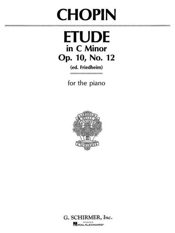 Etude in c-minor op. 10,12  for piano  