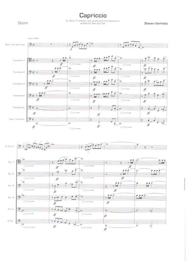 Capriccio für Bassposaune und  Posaunen-Ensemble  