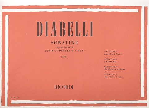 Sonatinen für Klavier zu 4 Händen  Spielpartitur  