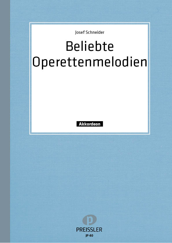Beliebte Operetten-Melodien  für Akkordeon  