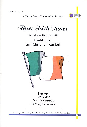 3 irish Tunes für 4 Klarinetten    