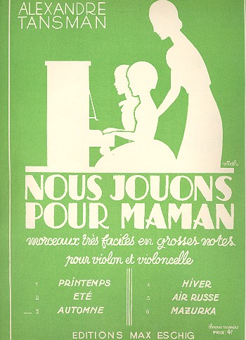 Automne pour violon et violoncelle  2 partitions  