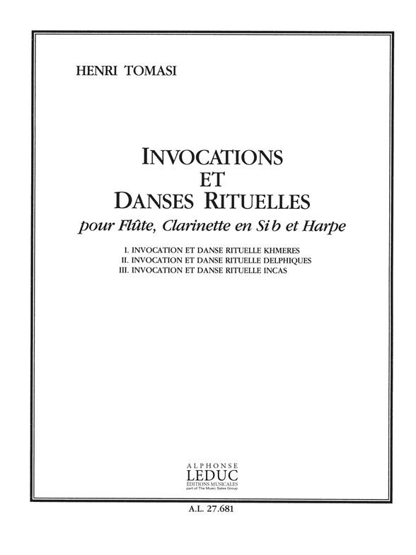 Invocations et danses rituelles&nbsp;&nbsp;for flute, clarinet and harp&nbsp;&nbsp;score and parts