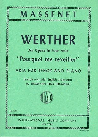 Pourquoi me réveiller  for tenor and piano (en/frz)  