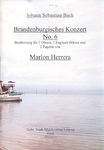 Brandenburgisches Konzert Nr.6 BWV1051  für 2 Oboen, 2 Englischhörner und 2 Fagotte  Partitur und Stimmen