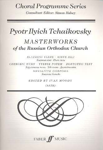 Masterworks of the Russian orthodox Church&nbsp;&nbsp;for mixed chorus a cappella&nbsp;&nbsp;score (russ/en)