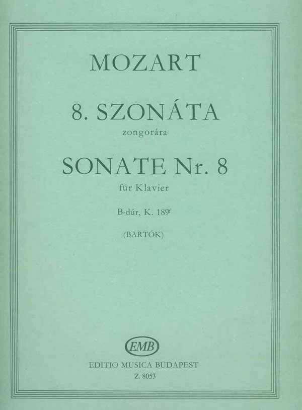 Sonate B-Dur KV189f Nr.8&nbsp;&nbsp;für Klavier&nbsp;&nbsp;