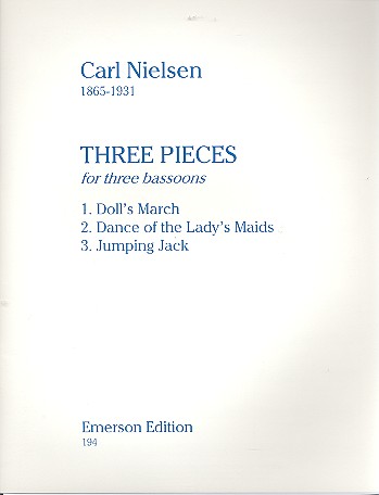 Three Pieces  for 3 bassoons  score and parts