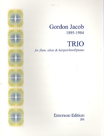 Trio for flute, oboe and harpsichord (piano)&nbsp;&nbsp;score and parts&nbsp;&nbsp;