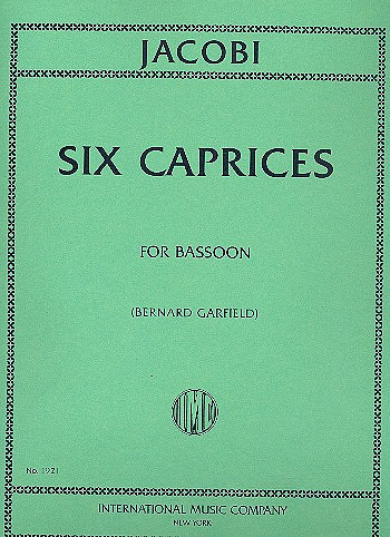 6 Caprices  for bassoon  