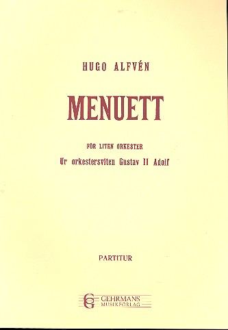 Menuett op.49  for orchestra  score
