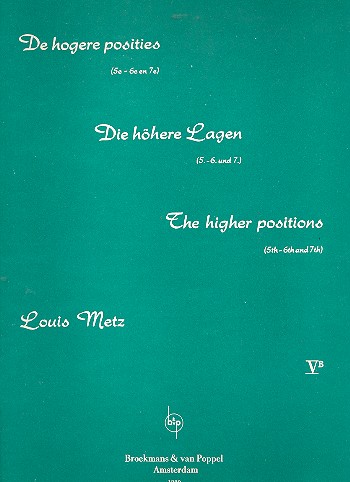 Die höheren Lagen Band 5b  für Violine  