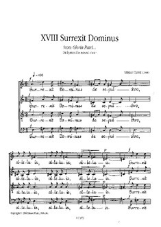 Surrexit Dominus&nbsp;&nbsp;for mixed chorus a cappella&nbsp;&nbsp;score