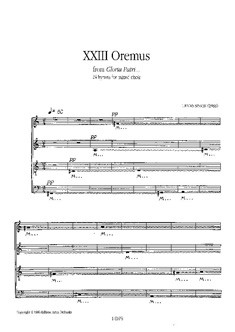 Oremus  for mixed chorus a cappella  score