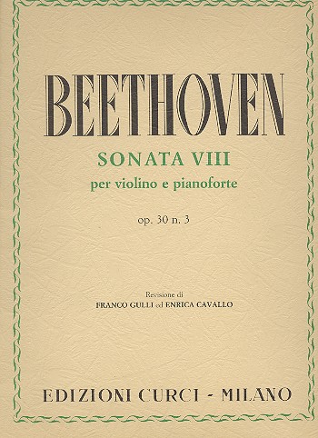 Sonate Nr.8 op.30,3&nbsp;&nbsp;für Violine und Klavier&nbsp;&nbsp;