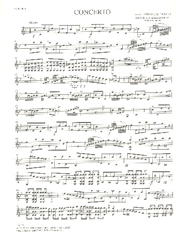Concerto à cinque c-Moll op.10,11&nbsp;&nbsp;für Violine und Streichorchester&nbsp;&nbsp;Violine 1