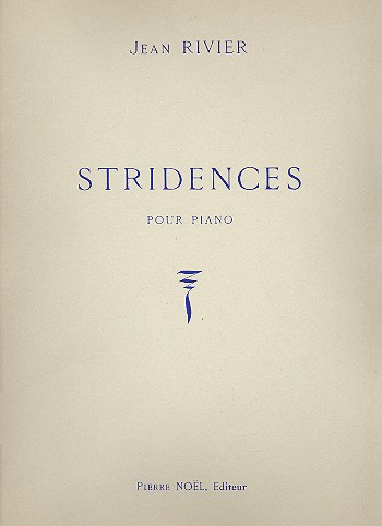 Stridences &nbsp;&nbsp;pour piano&nbsp;&nbsp;