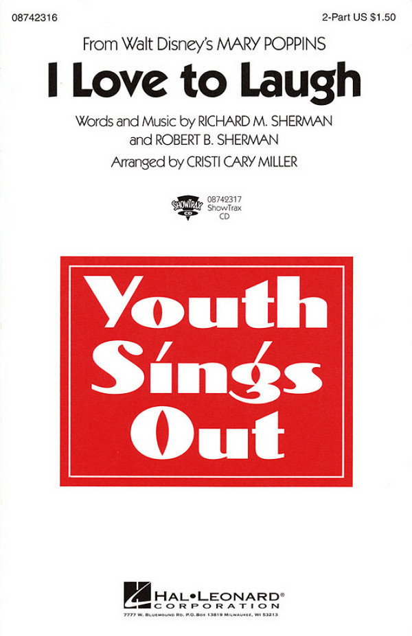 I love to laugh for 2-part chorus and piano&nbsp;&nbsp;score&nbsp;&nbsp;
