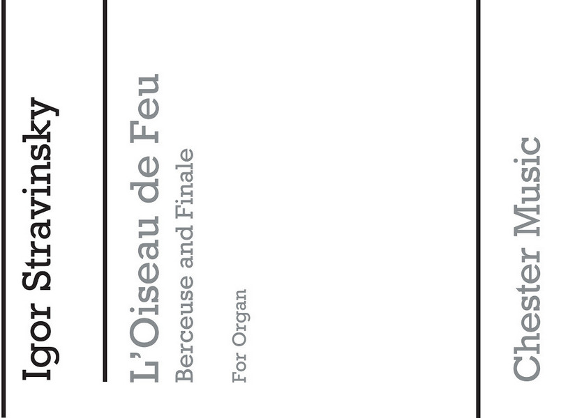 Berceuse and Finale from Firebird  for organ  archive copy