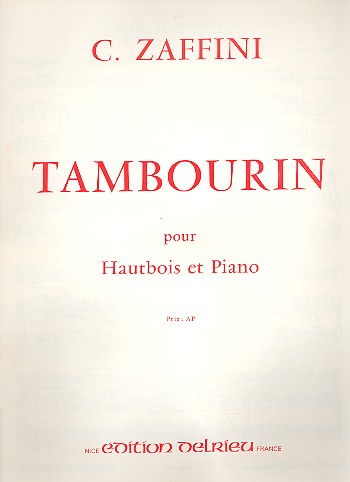 Tambourin pour hautbois et piano&nbsp;&nbsp;&nbsp;&nbsp;