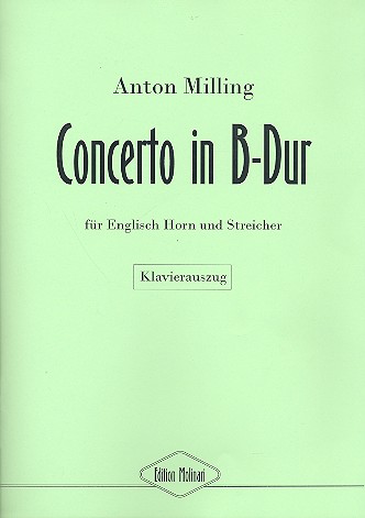 Konzert B-Dur für Englischhorn und Streicher  für Englischhorn und Klavier  