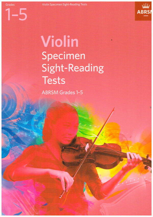 Specimen Sight-Reading Tests Grades 1-5&nbsp;&nbsp;for violin&nbsp;&nbsp;