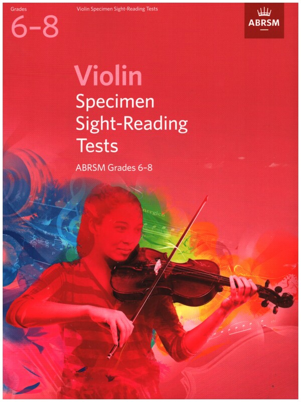 Specimen Sight-Reading Tests Grades 6-8&nbsp;&nbsp;for violin&nbsp;&nbsp;