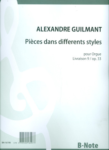 Pièces dans differents styles vol.9 op.33  pour orgue  