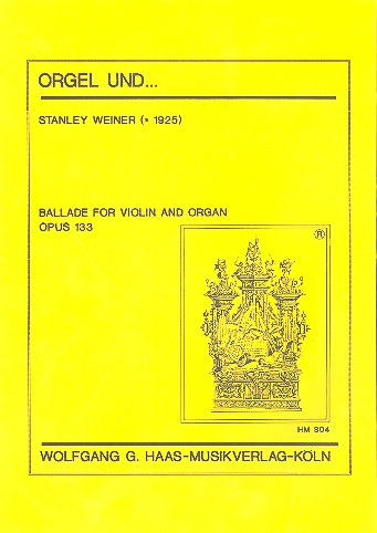 Ballade op.133&nbsp;&nbsp;für Violine und Orgel&nbsp;&nbsp;