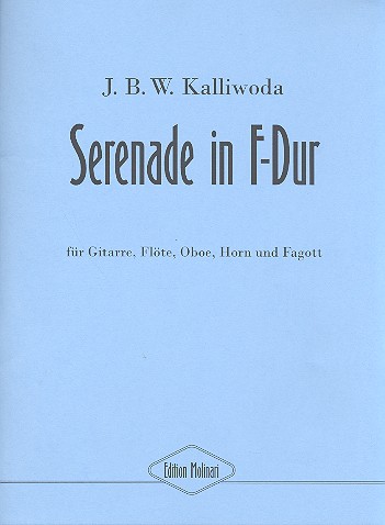 Serenade F-Dur für Gitarre, Flöte, Oboe,  Horn und Fagott  Partitur und Stimmen