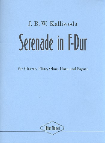 Serenade F-Dur für Gitarre, Flöte, Oboe,  Horn und Fagott  Partitur und Stimmen