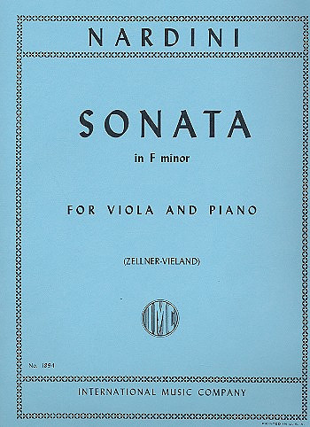 Sonata in f Minor  for viola and piano  