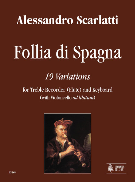 Follia di Spagna &nbsp;&nbsp;for treble recorder (flute) and keyboard (cello ad lib)&nbsp;&nbsp;
