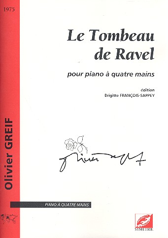 Le Tombeau de Ravel  pour piano à 4ms  