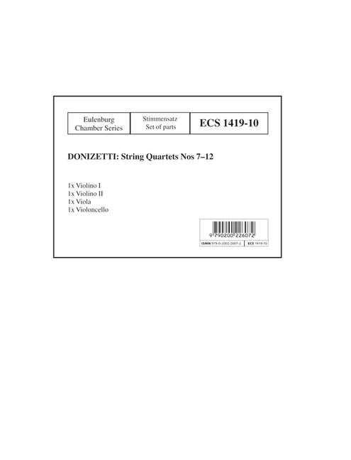 Streichquartette Nr.7-12&nbsp;&nbsp;für Streichquartett&nbsp;&nbsp;Stimmen