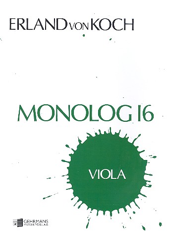 Monolog 16&nbsp;&nbsp;for viola solo&nbsp;&nbsp;