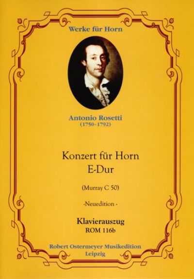 Konzert E-Dur RWVC50   für Horn und Orchester  Klavierauszug