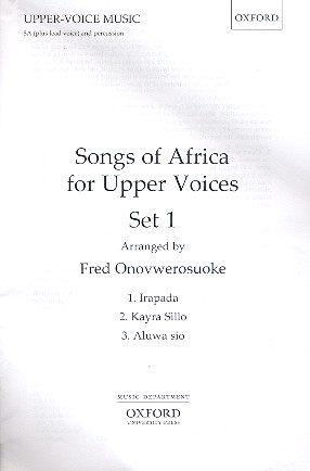 Songs of Africa vol.1 for female chorus&nbsp;&nbsp;and percussion&nbsp;&nbsp;score