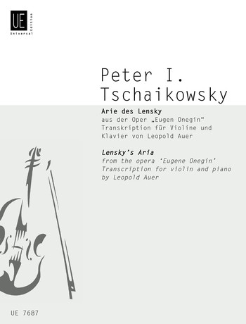 Arie des Lensky&nbsp;&nbsp;für Violine und Klavier&nbsp;&nbsp;
