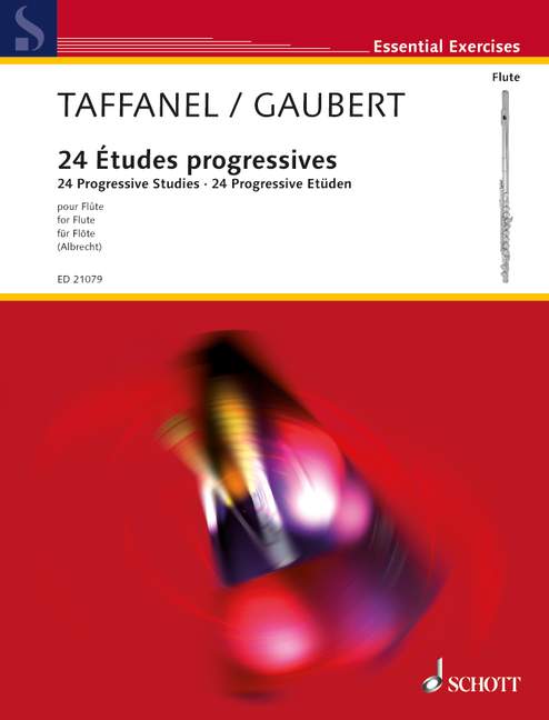 24 progressive Etüden  für Flöte (dt/en/fr)  