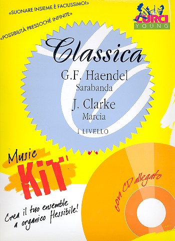 Sarabande(Händel)  und&nbsp;&nbsp;Marcia (Clarke) (+CD)&nbsp;&nbsp;für gem Ensemble, Partitur und Stimmen
