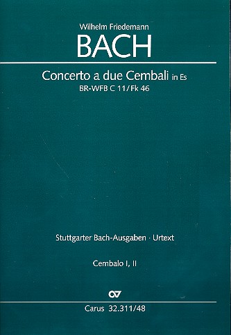 Konzert Es-Dur BR-WFBC11/Fk46&nbsp;&nbsp;für 2 Cembali und Orchester&nbsp;&nbsp;Cembalo 1 und 2