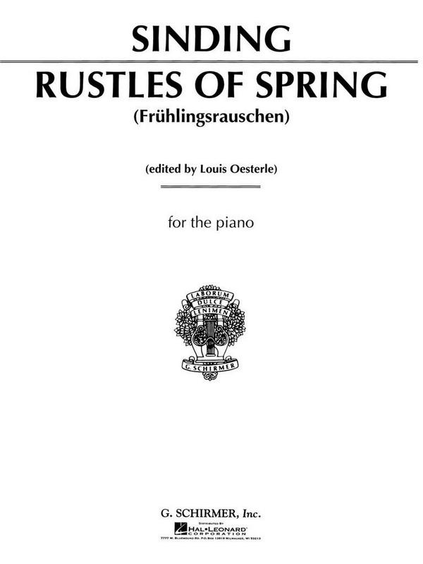 Rustles of Spring op.32,3&nbsp;&nbsp;for piano&nbsp;&nbsp;