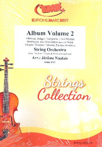 Album vol.2 for string orchestra&nbsp;&nbsp;(piano/keyboard/organ/percussion ad lib)&nbsp;&nbsp;score and parts