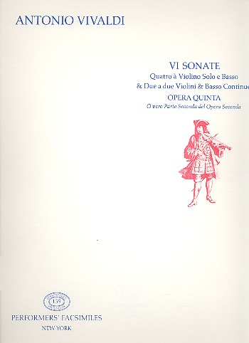 6 Sonate op.5 4 sonate  per violino solo e 2 sonate  basso e 2 violini e bc, Faksimile