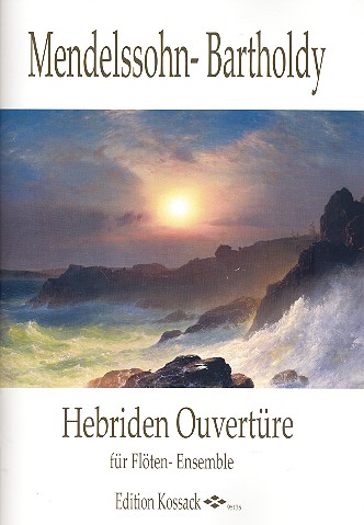Hebriden-Ouvertüre für  Flöten-Ensemble (5 Fl, Altfl, Bassfl)  Partitur und Stimmen