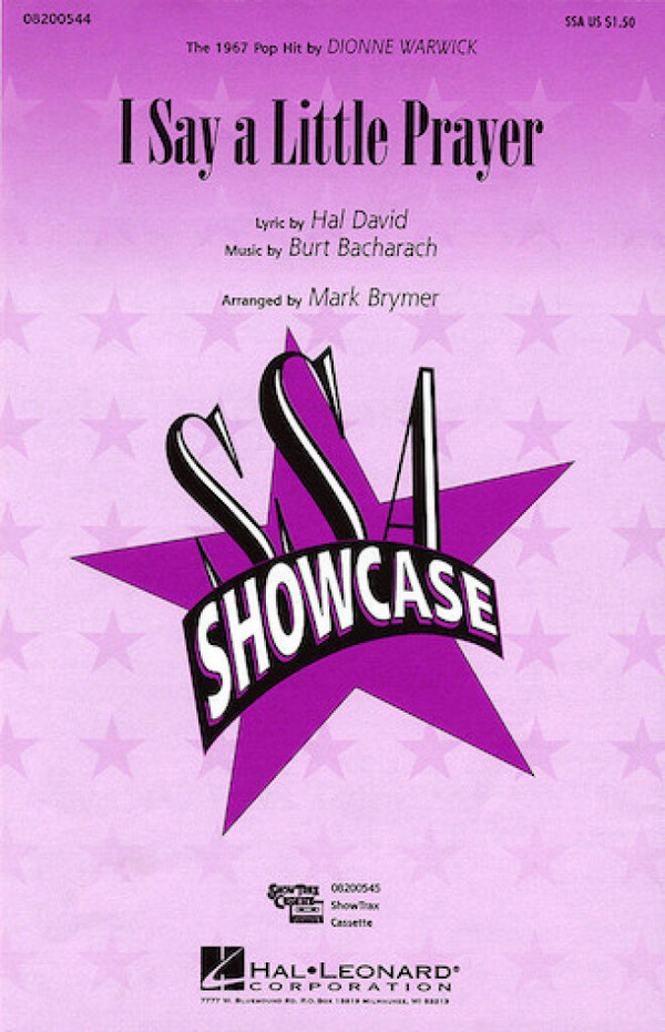 I say a little Prayer for You for female  chorus and piano  score