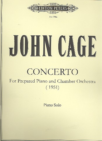 Concerto for prepared piano and chamber orchestra  piano solo (1951)  