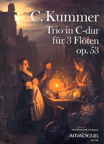 Trio C-Dur op.53 für 3 Flöten  Partitur und Stimmen  